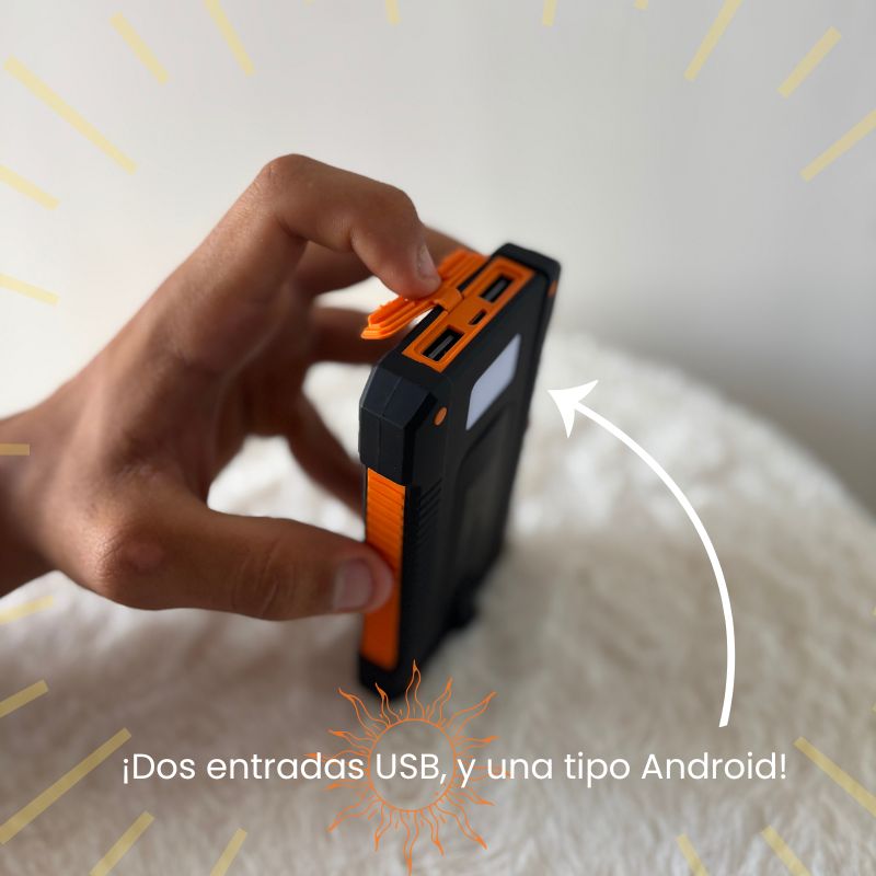 Batería portátil solar 10000mAh